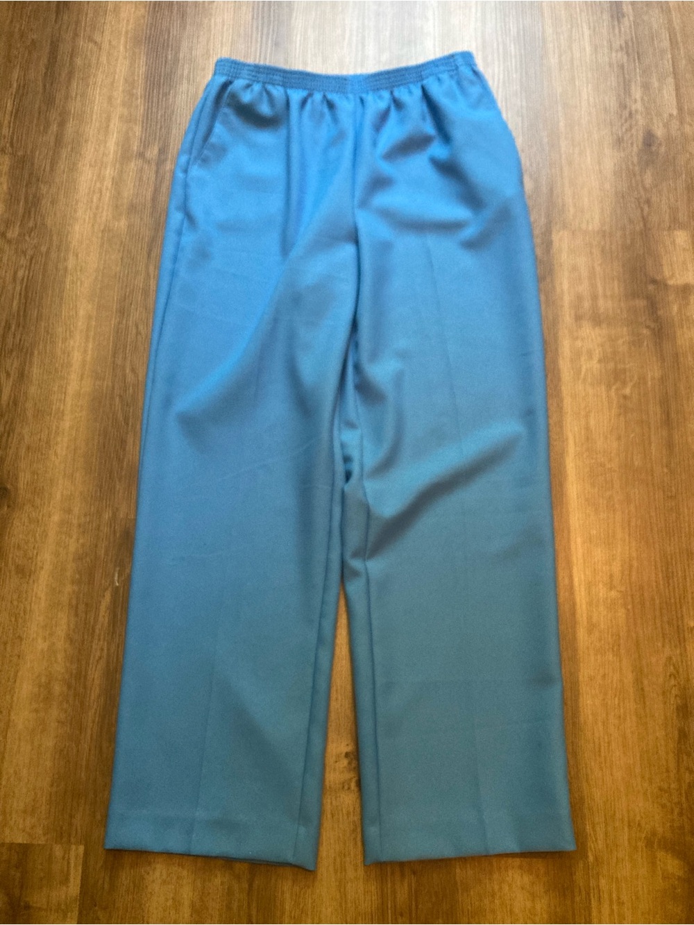 Alfred Dunner Blue Pants with Elastic Waistband 8